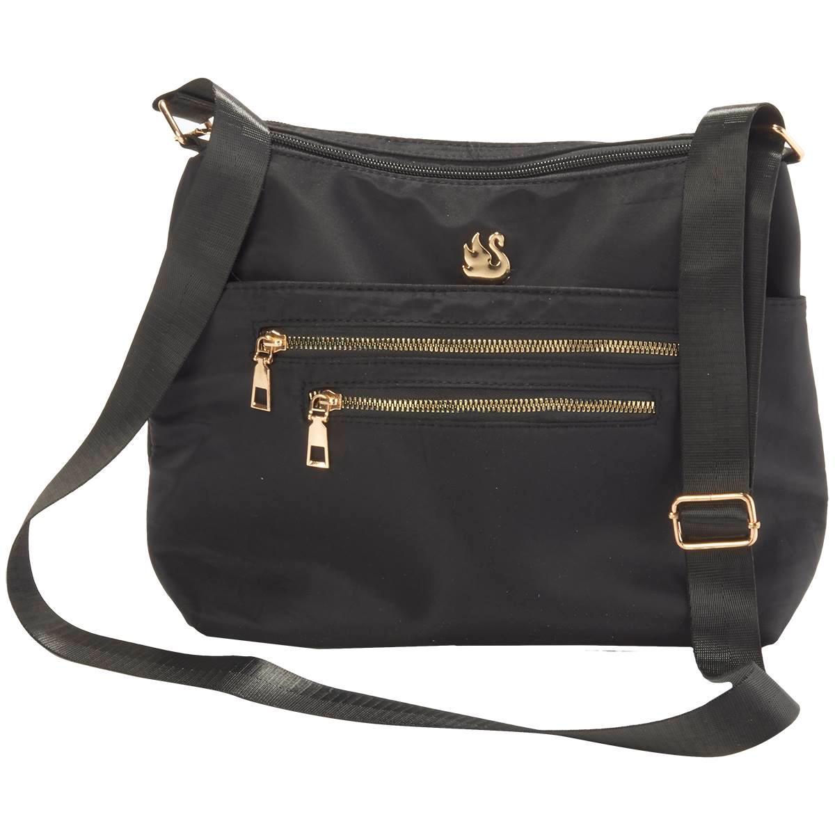 Gloria Vanderbilt Black Nylon Crossbody
