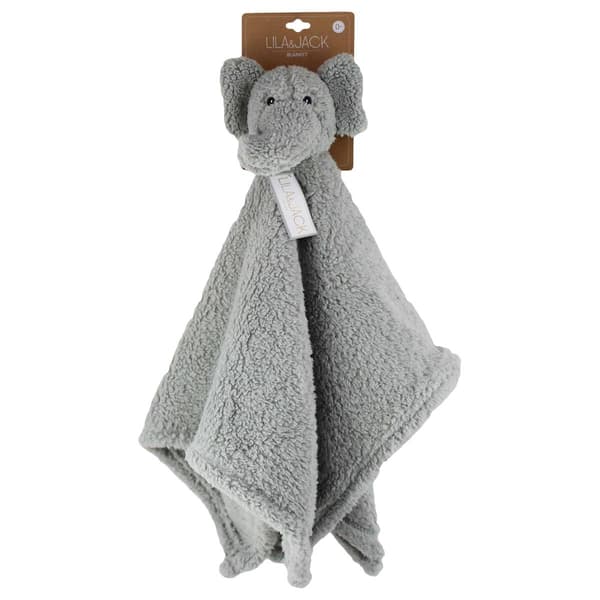 Lila & Jack Solid Elephant Lovey - image 