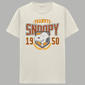 Young Mens Snoopy University Graphic Short Sleeve Tee - Off White - image 2