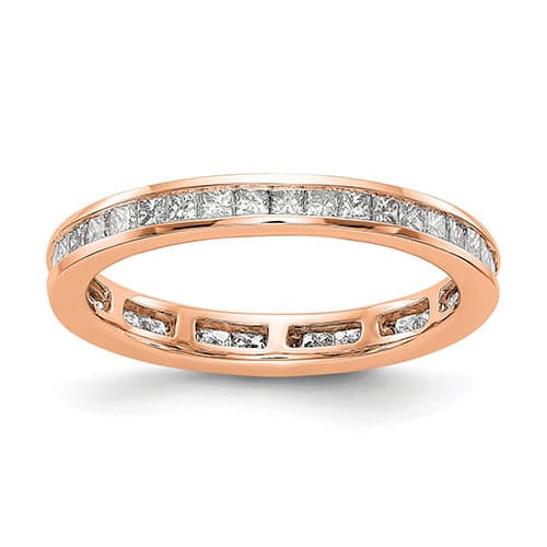 Endless Affection™ Rose Gold Channel Set Eternity Band
