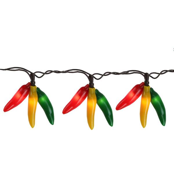 Northlight Seasonal 36-Count Chili Pepper Cluster String Lights - image 