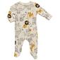 Baby Boy &#40;NB-9M&#41; Mini Hop Safari Zip Footie Pajama - image 1