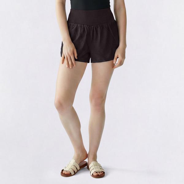 Juniors Love Tree Rib Waist Dolphin Shorts