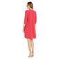Plus Size R&M Richards Drape Jacket w/Print Dress - Coral - image 2