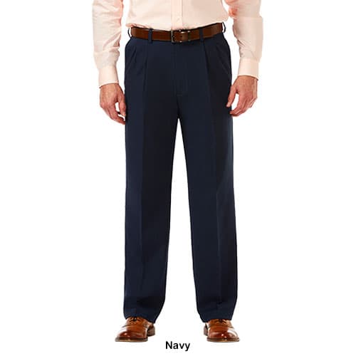 Mens Haggar&#174; Cool 18&#174; PRO Heather Classic Pleat Front Pants