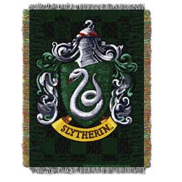Northwest Harry Potter Slytherin Shield Woven Tapestry Throw