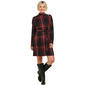 Petite Emily Daniels Long Sleeve Plaid Button Sweater Dress - image 1