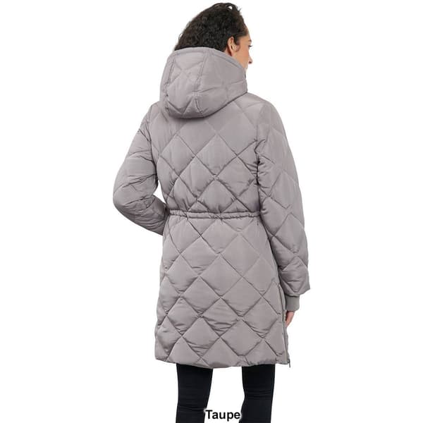 Womens Lucky Brand Puffer Jacket w/Sherpa Lining