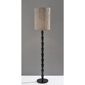 Adesso Amos Floor Lamp with Soft Pleated Oatmeal Linen Shade - image 7