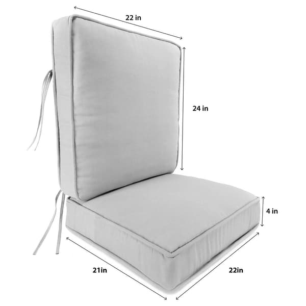 Jordan Manufacturing Solid Boxed Edge High Back Cushion