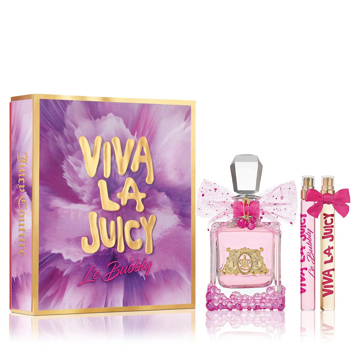 Open Video Modal for Juicy Coutour Viva La Juicy Le Bubbly Eau De Parfum 3pc. Set