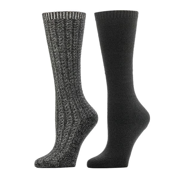 Womens Cuddl Duds 2pk. Ribbed Knee High Socks