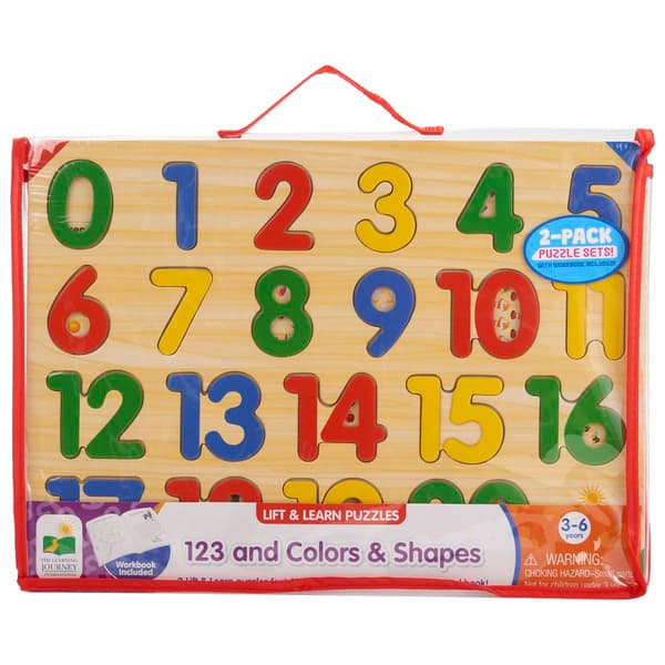 The Learning Journey Lift & Learn 123/Colors & Shapes Puzzles - image 