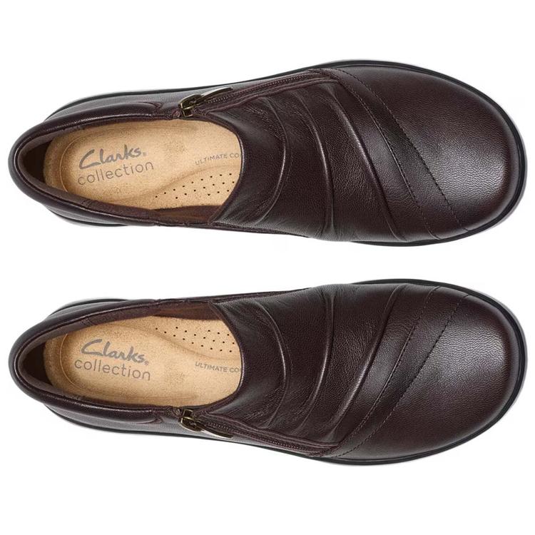 Womens Clarks® Kaetlyn Mila Casual Leather Slip On Flats