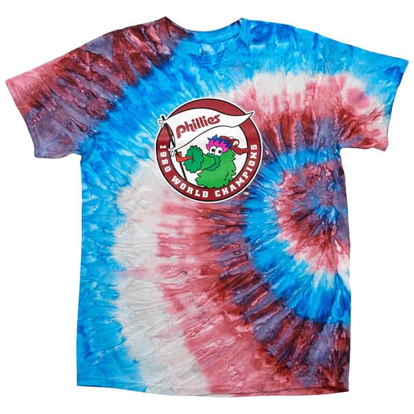 Mens Phillies Phanatic Tie Dye Short Sleeve Tee - image 