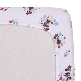 Disney Minnie Mouse Floral Mini Fitted Crib Sheet