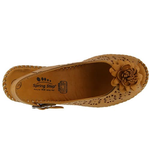 Womens Spring Step Belford Slingback Sandals – Camel