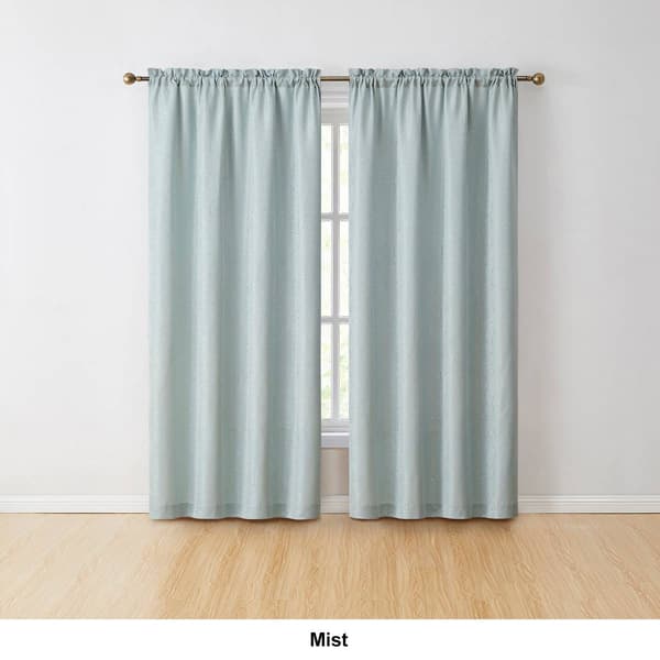 Emily Jacquard Rod Pocket Curtains