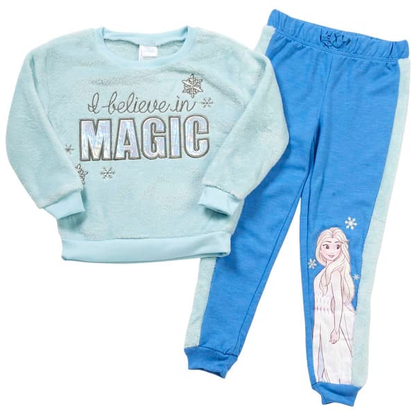 Girls (4-6x) Disney(R) Frozen Magic Wubby Joggers Set - image 