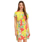 Womens Stella Parker Short Sleeve Print Ruched Side Dress - image 1