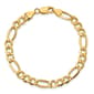 Gold Classics&#40;tm&#41; 7.3mm. 14k Semi Solid Figaro Chain Bracelet - image 1