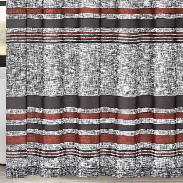 London Fog Warren Stripe Shower Curtain