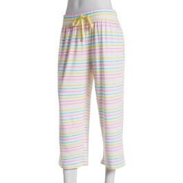 Petite Hanes&#40;R&#41; Stripe Poly Spandex Capri Pajama Pants