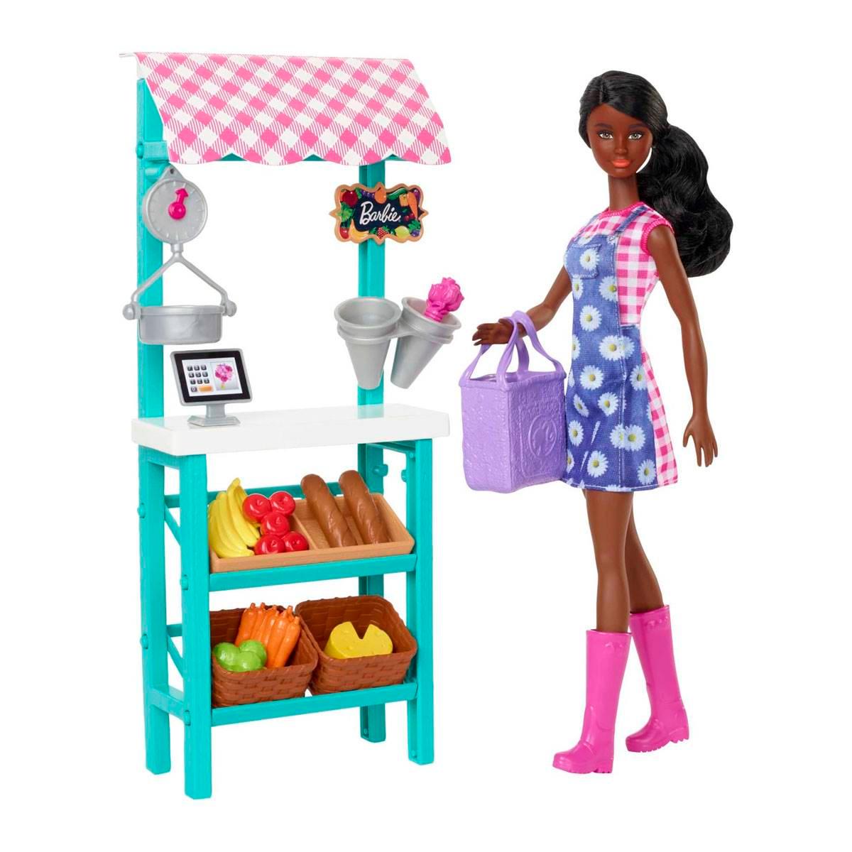 Barbie® 12in. Farmer’s Market Play Set,New Products : American Fashion Style Bags On Sale