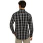 Mens Chaps Long Sleeve Plaid Button Down Shirt - Black Sand - image 4