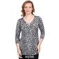 Petite Ruby Rd. Must Haves II Cheetah O-Ring Blouse - image 4