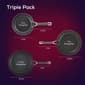 Circulon&#174; Radiance 3pc. Hard-Anodized Non-Stick Frying Pan Set - image 2