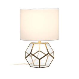 Lalia Home Barnlitt Transparent Octagonal Table Lamp