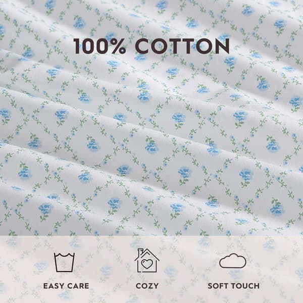 Laura Ashley Kate 100% Cotton Sheet Set