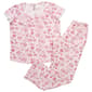 Womens Sophia by Rene Rofe® Lace V-Neck Floral Pajama Set - image 1