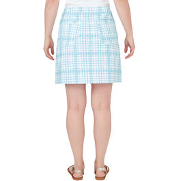 Womens Hearts of Palm Spring Into Action Spring Plaid Skort