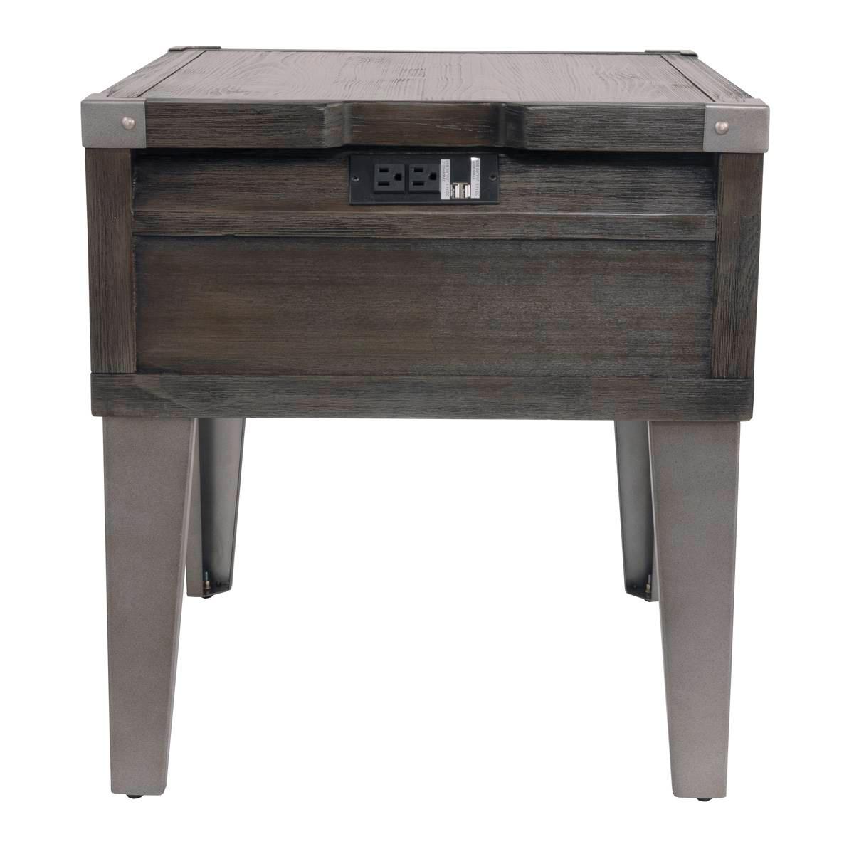 Signature Design by Ashley Todoe End Table with USB Ports