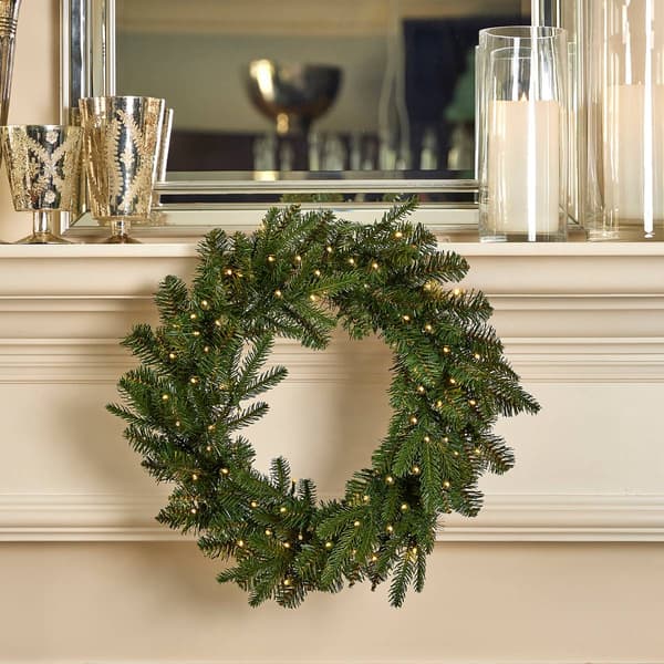 Seasonal LLC LED Dakota Pine 24in. Artificial Christmas Wreath