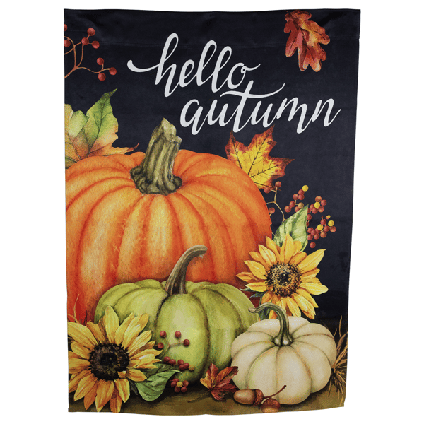 Northlight "Hello Autumn" Fall Harvest House Flag - image 