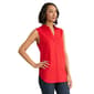 Womens Jones New York Sleeveless Solid Casual Button Down - image 3