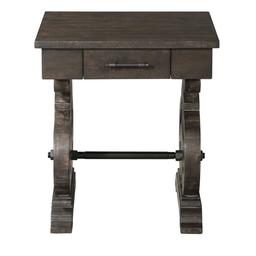 Elements Stone Square End Table