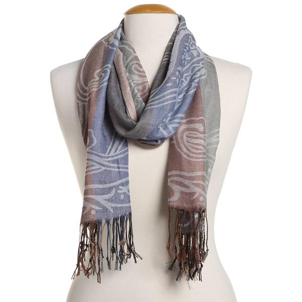 Womens New Subtle Jacquard Pashmina