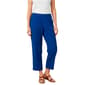 Womens AK Anne Klein Pull On Side Seam Textured Ankle Pants - image 1