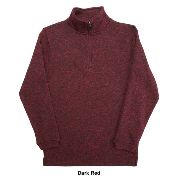 Mens Mountain Ridge® 1/4 Zip Marled Knit Sweater
