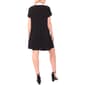Plus Size MSK Short Sleeve Spread Collar Shift Dress - image 4