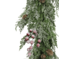 Puleo International 9ft. Flocked Garland with Pinecones & Berries - image 4