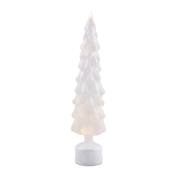 Melrose Rotating LED Glass Christmas Tree - Set of 2