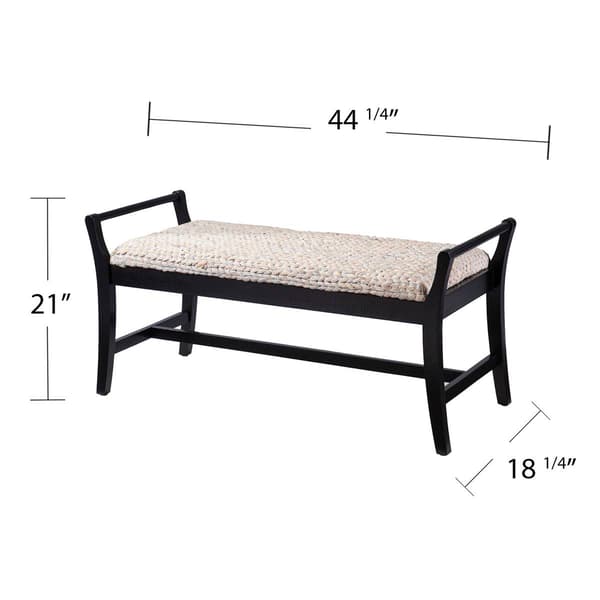 Southern Enterprises Kellworth Water Hyacinth Bench