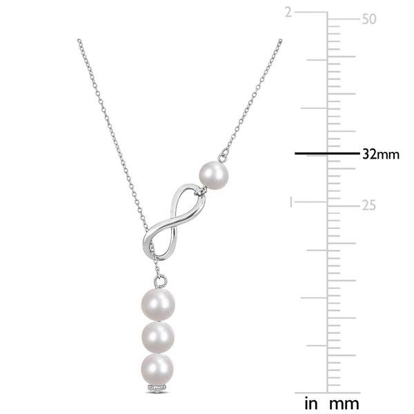 Gemstone Classics&#8482; Sterling Silver Pearl Necklace