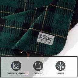 Eddie Bauer Capitol Hill Plush-Fleece Reversible Throw