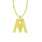 Marsala Gold over Sterling Silver Block Initial Pendant - M - image 1